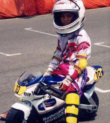 Daniel Pedrosa sulla minimoto