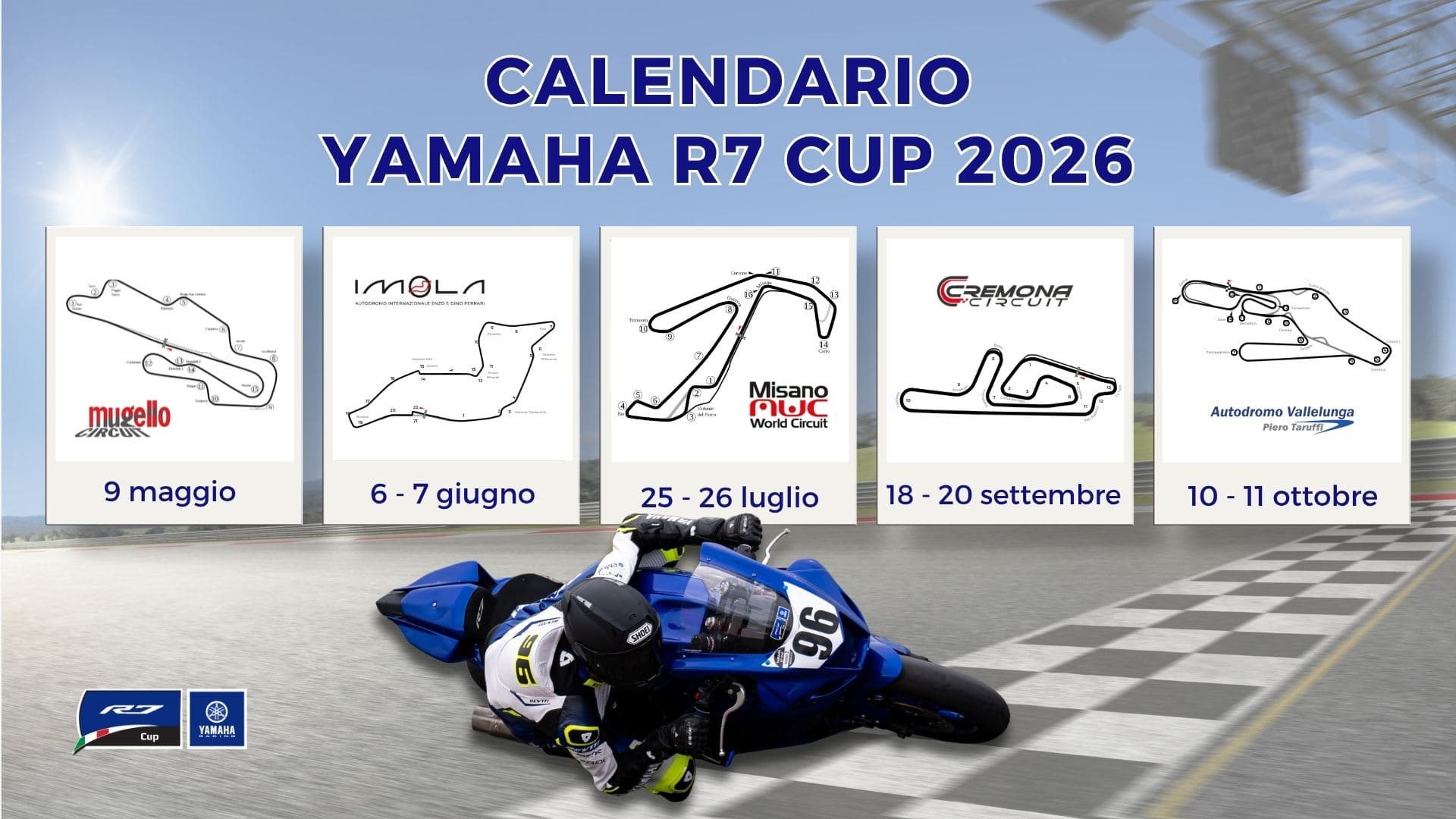 Yamaha R7 Cup calendario 2026