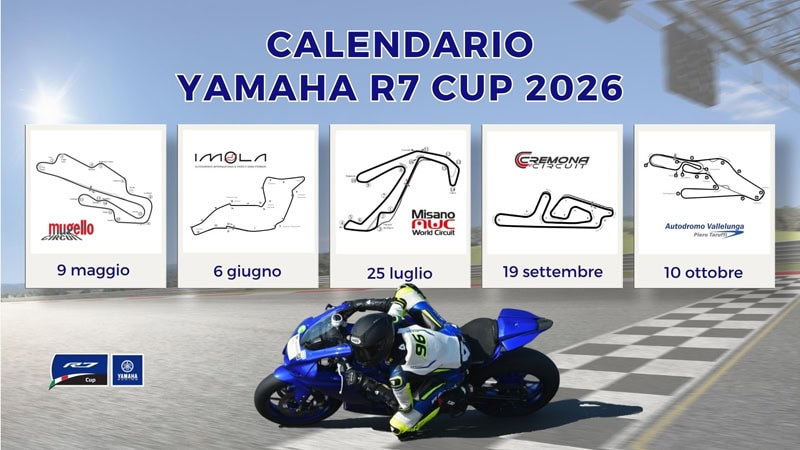 Yamaha R7 Cup calendario 2026